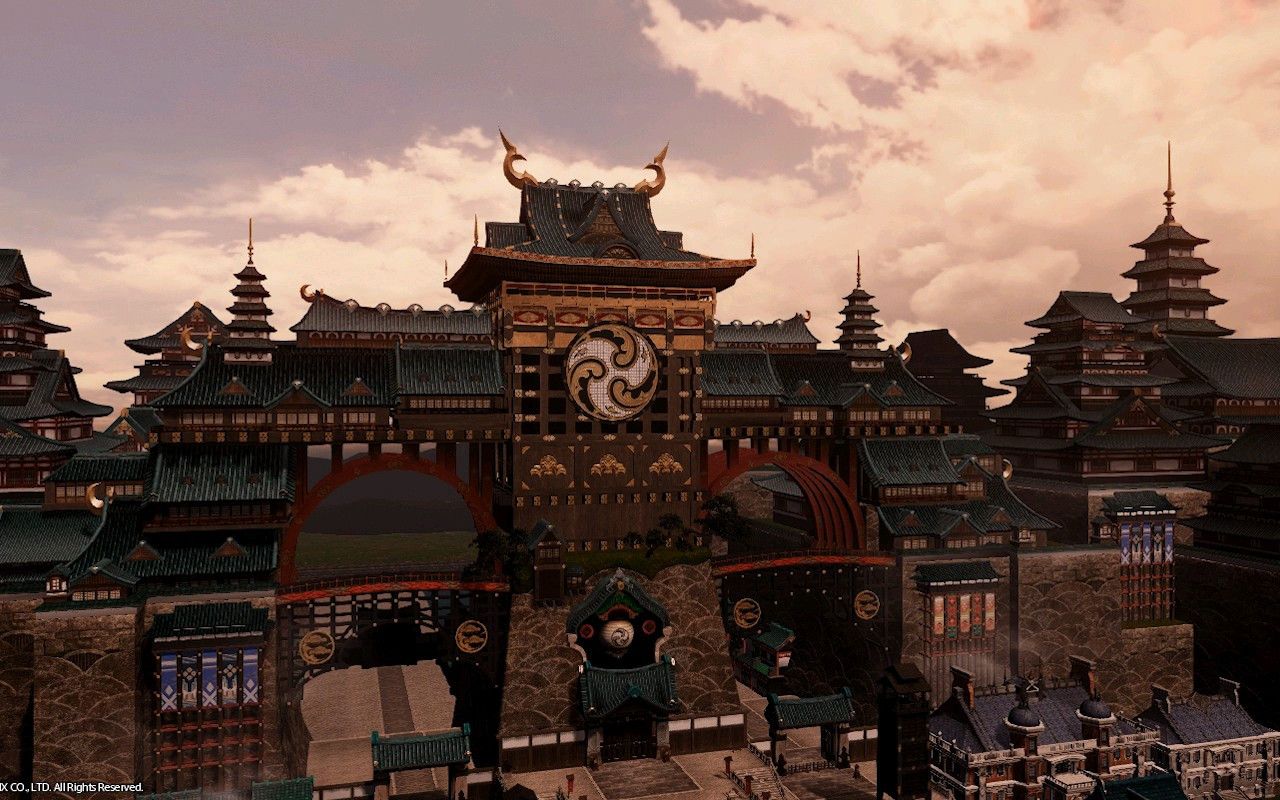 最终幻想14诗人双人合奏~黄金港~夜~实录