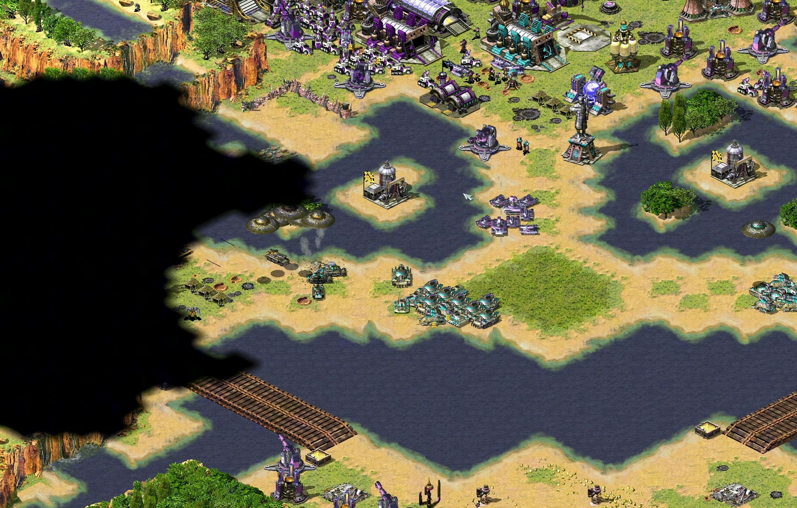 红警三国一块地魏国有两个法国巨炮四面开花