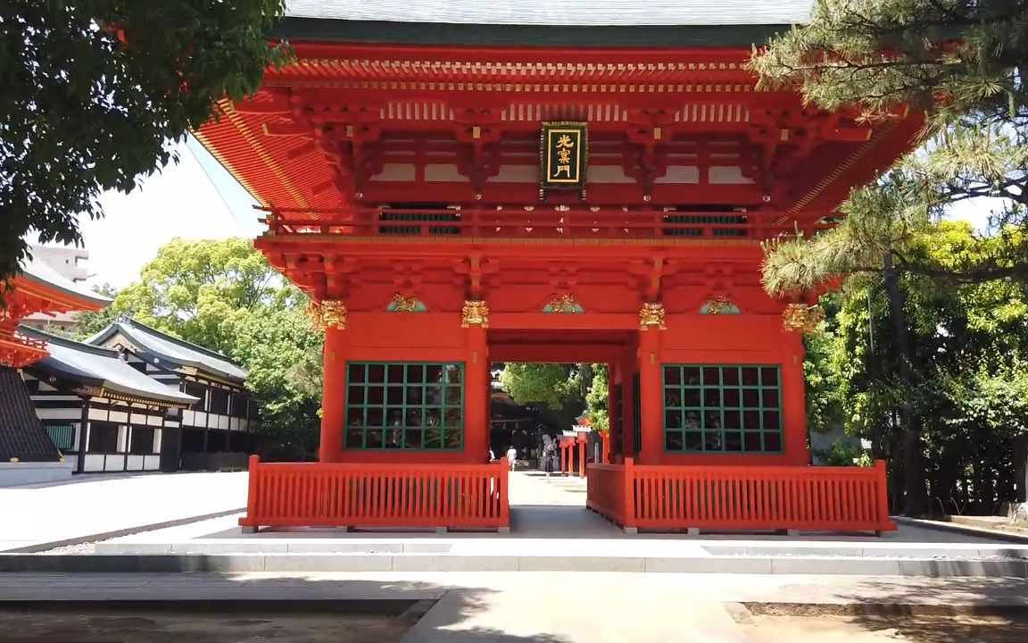 超清日本漫步东京早稲田护国寺20196