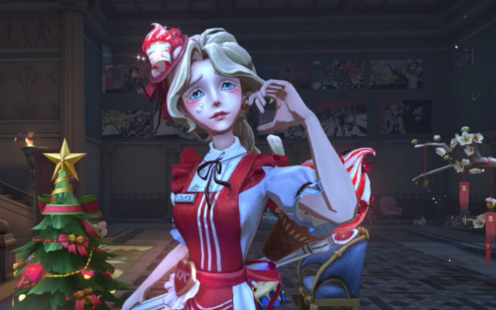 第五人格 归宿近距离观赏你渔的联动紫皮chef k渔女kfc联动时装chef k