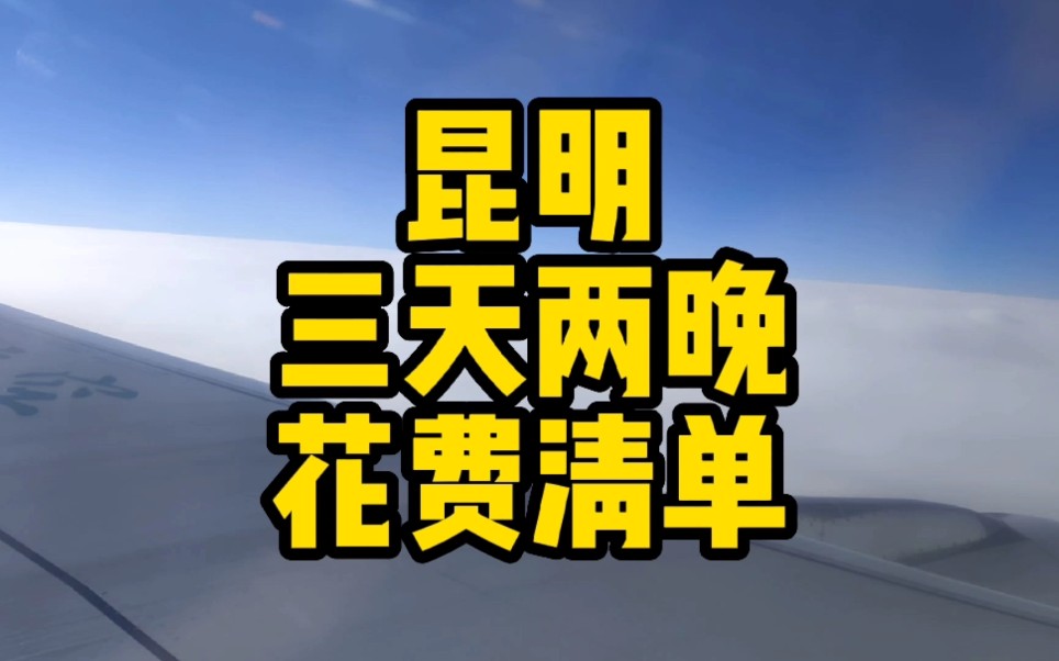 在昆明三天两晚轻度假需要花费多少?看我全程记账哔哩哔哩bilibili