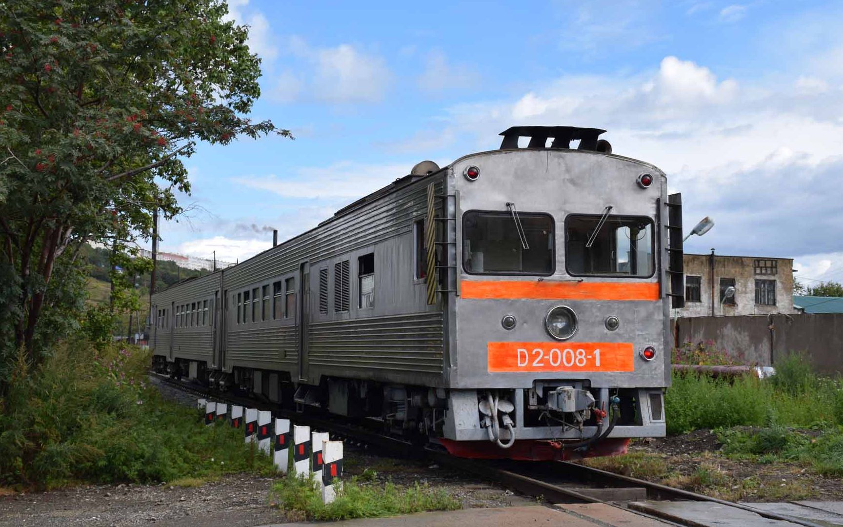 俄罗斯铁道活跃在萨哈林岛上的日本制内燃动车组俄铁Д2系