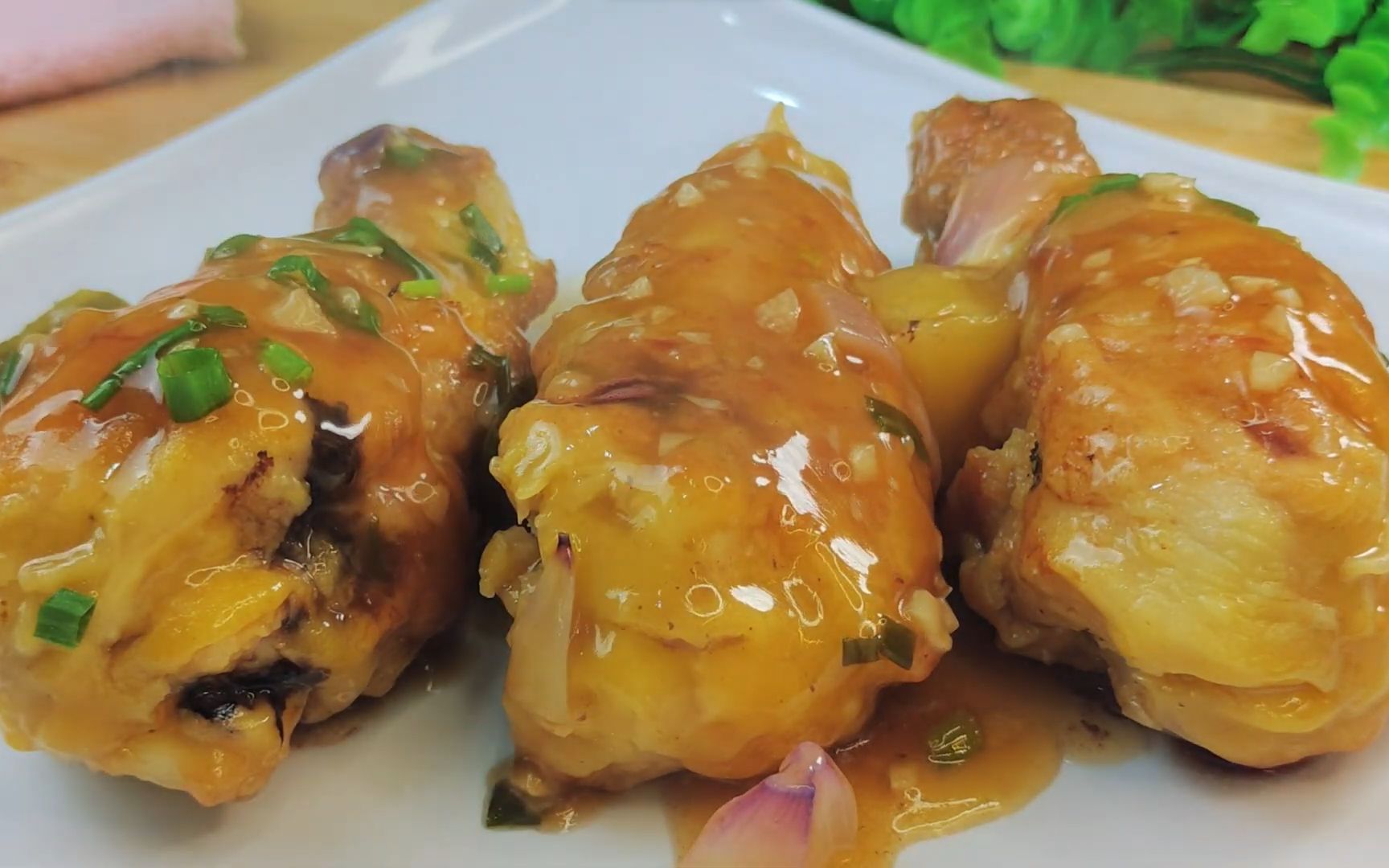 在家就能做的菠萝鸡腿,这个搭配真的绝了