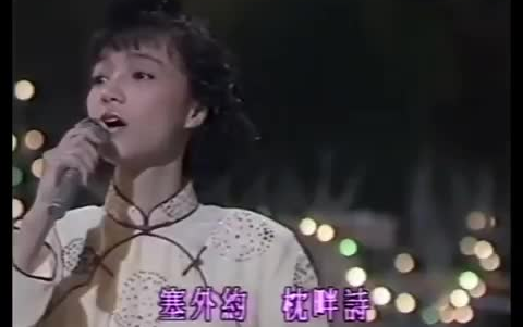 陈慧娴 蔡枫华 两忘烟水里 live 1988哔哩哔哩bilibili