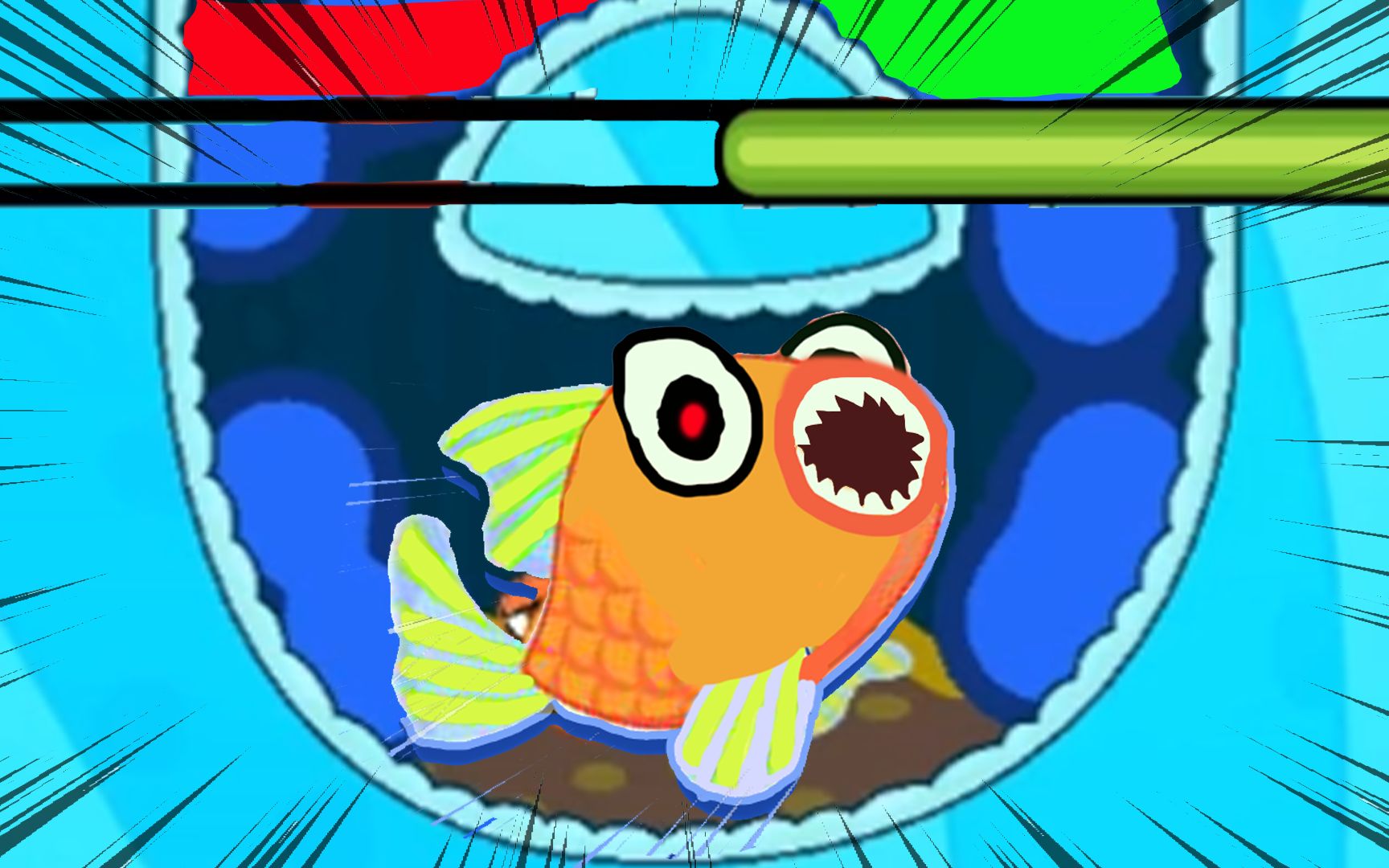 救救小金鱼头顶一根别针只要拉错就会一命呜呼