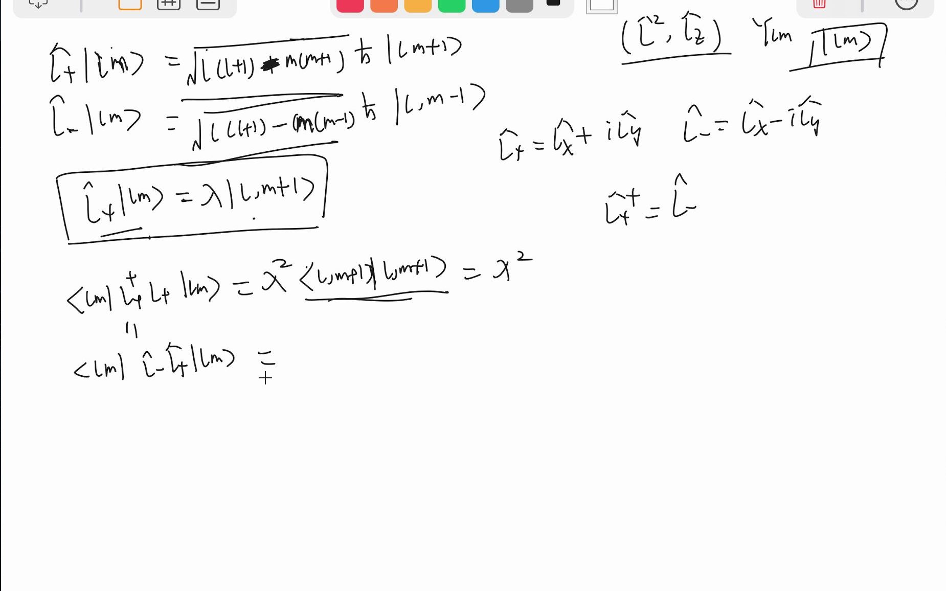 轨道角动量升降算符常用公式的推导哔哩哔哩bilibili