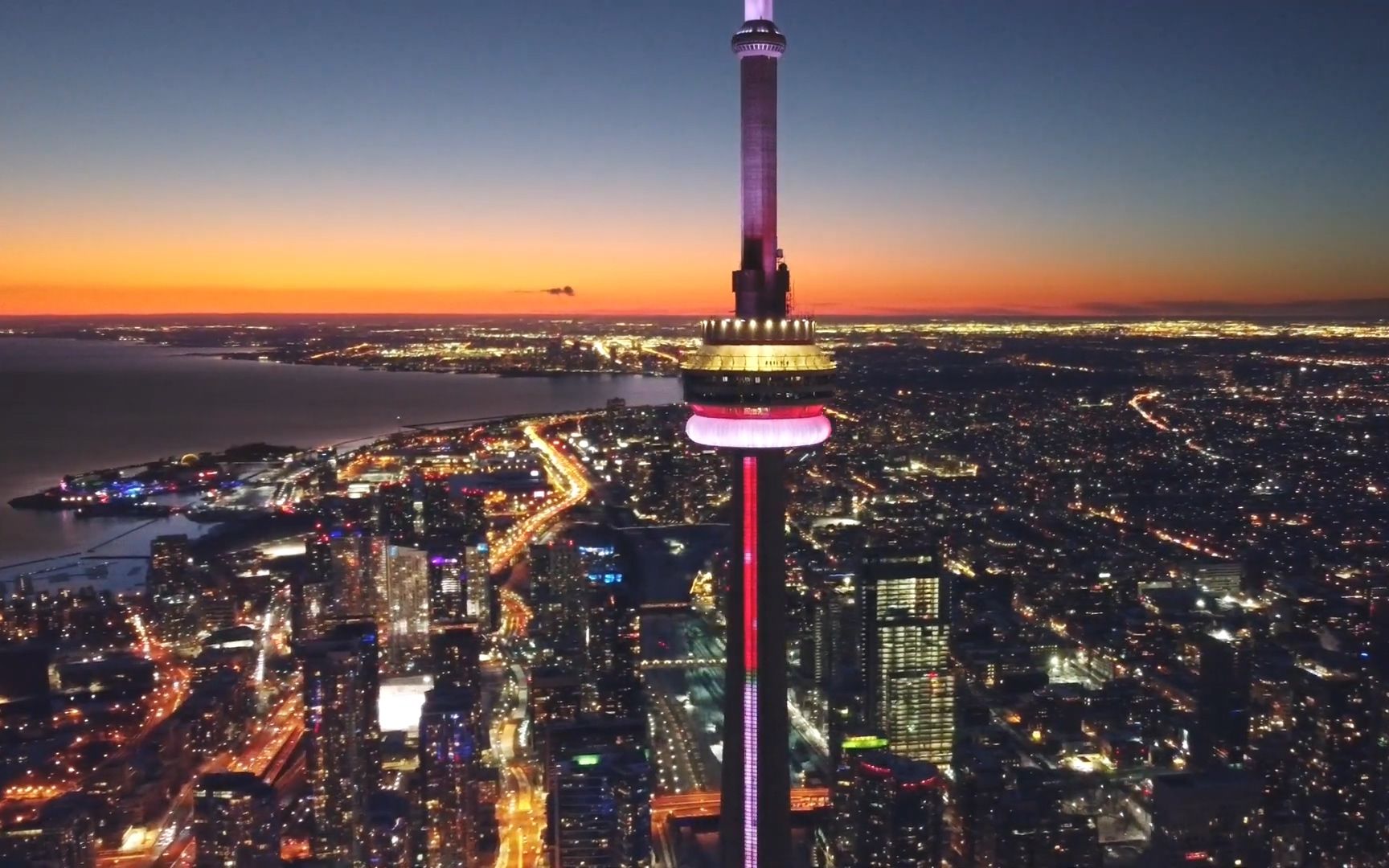 多伦多城市夜景灯光