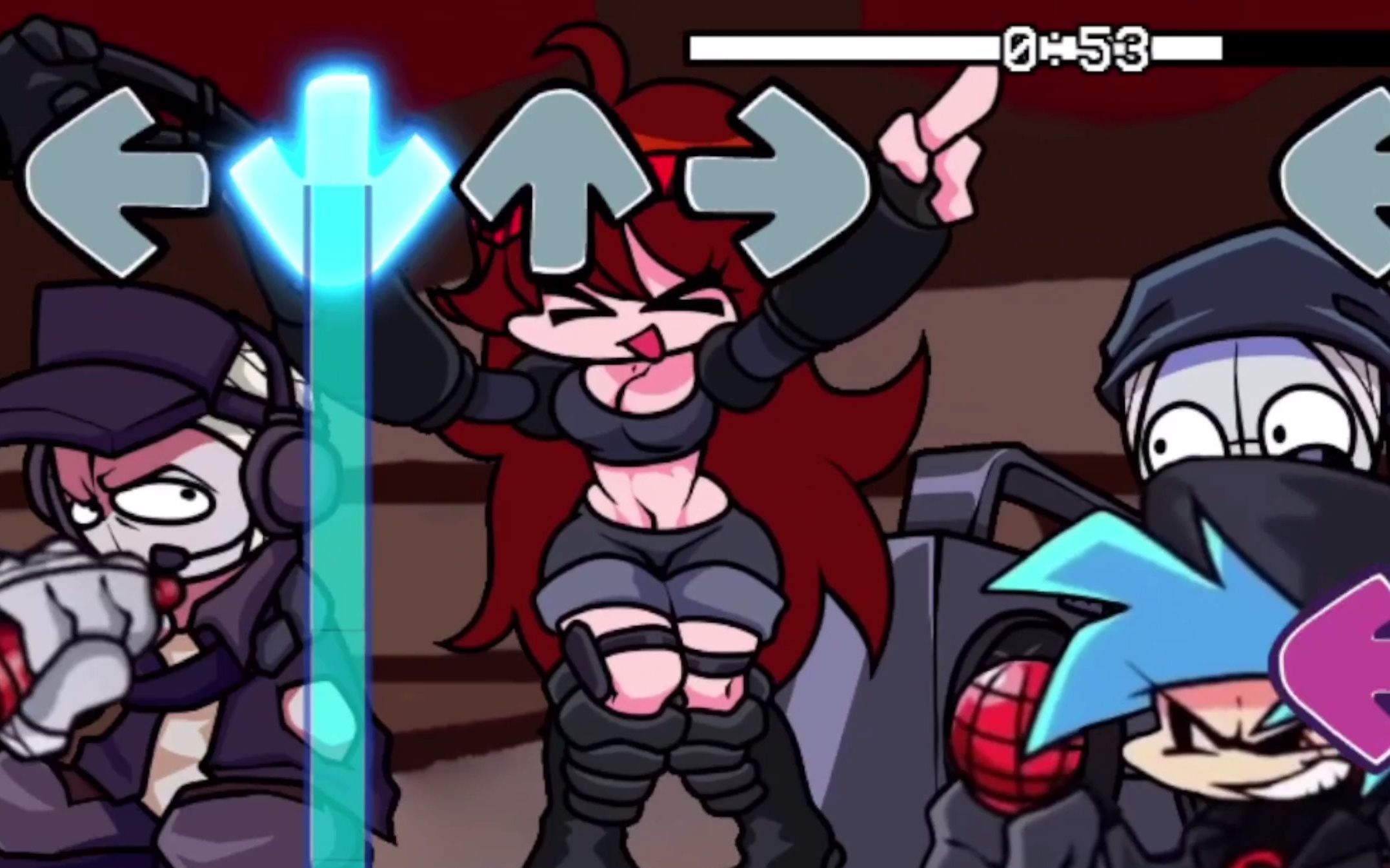 【fnf】粉丝做的可以玩的gunfight redsty p hank mod