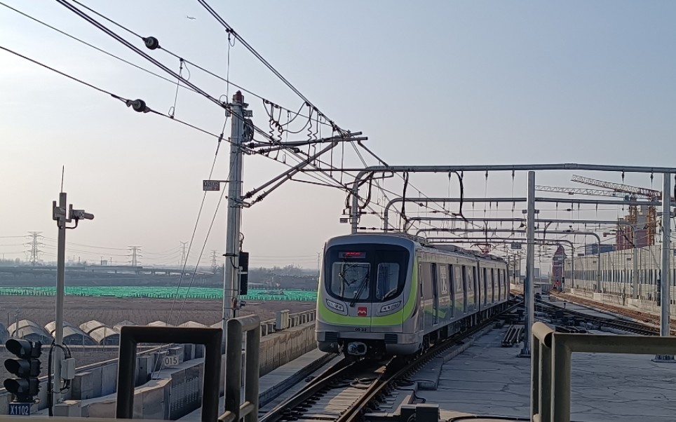 西安地铁5号线欢乐谷至文教园区间上跨沣河侧向pov_哔哩哔哩 (゜-゜)