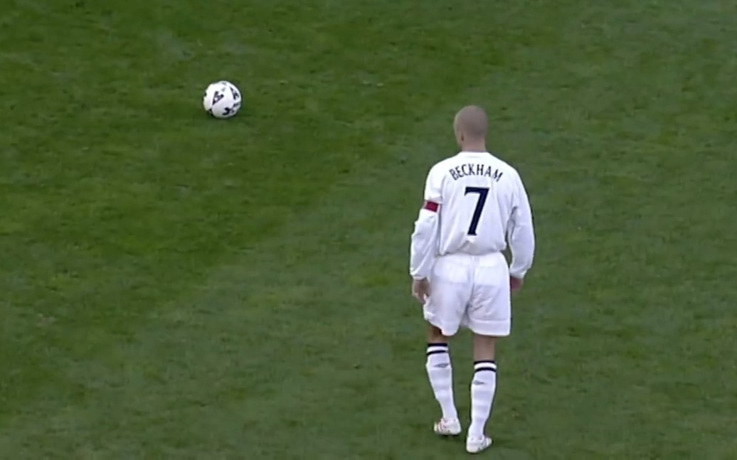 2002世界杯预选赛英格兰vs希腊,贝克汉姆个人表现集锦