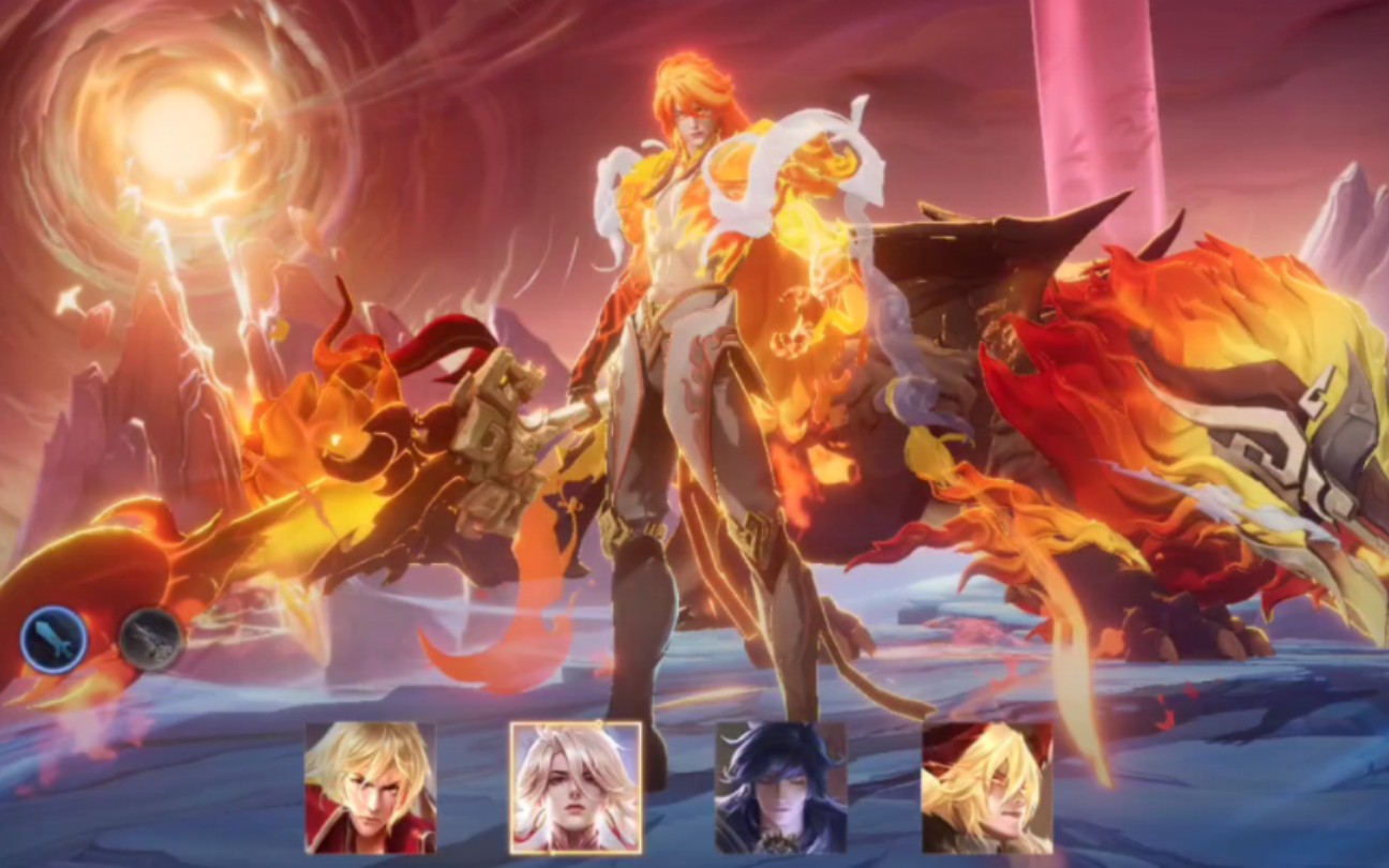 李信新皮肤-山海-炽霜斩首战