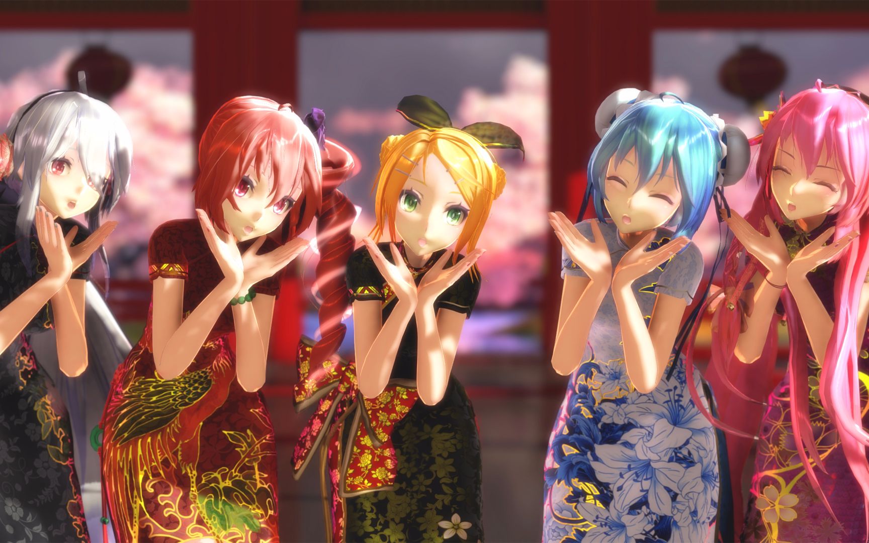 【mmd】tda式旗袍五人的「隨心所欲mercy」