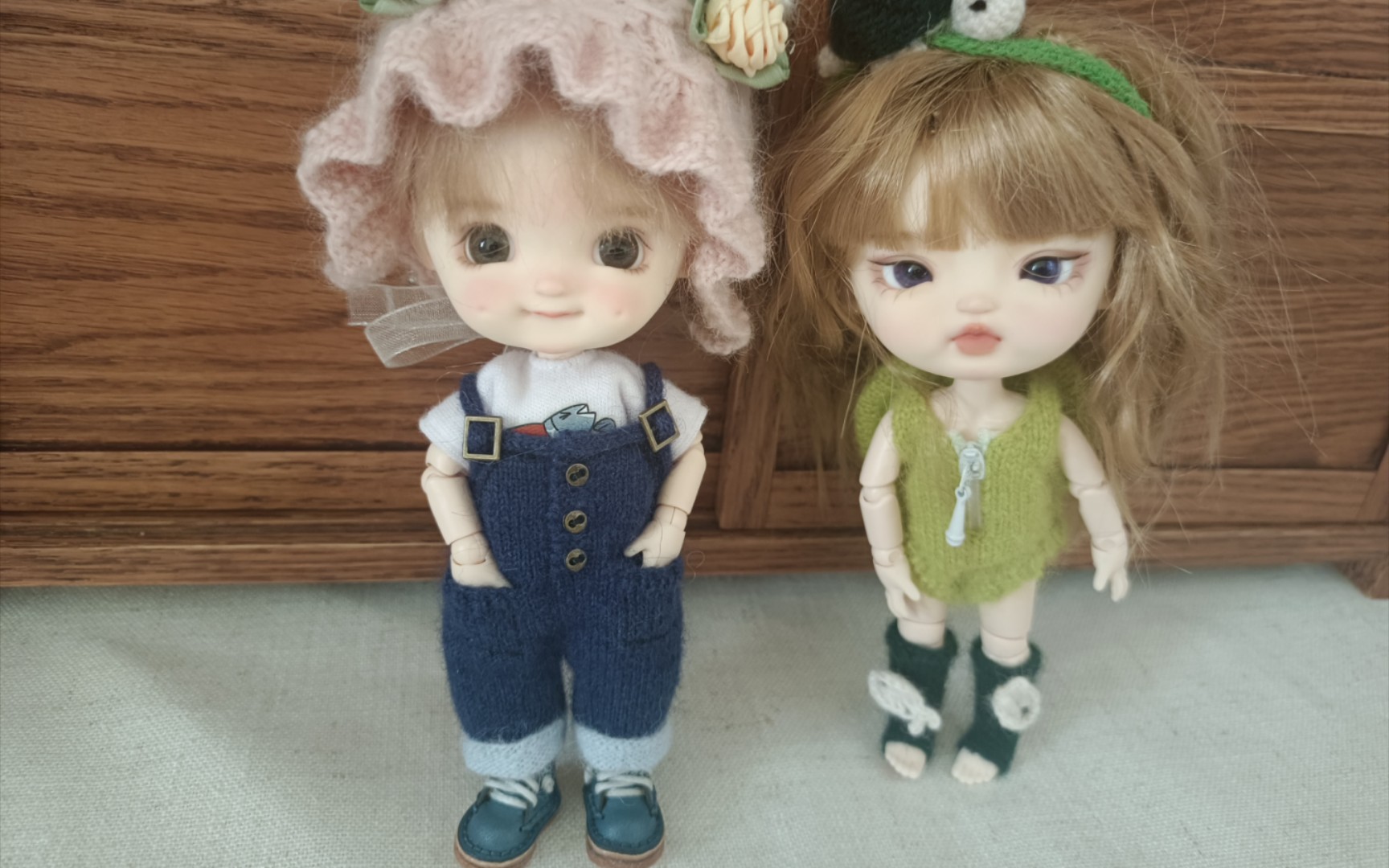 【ob11小布棒针娃衣材料包成品】迷上棒针娃衣了,根本停不下来,好可爱