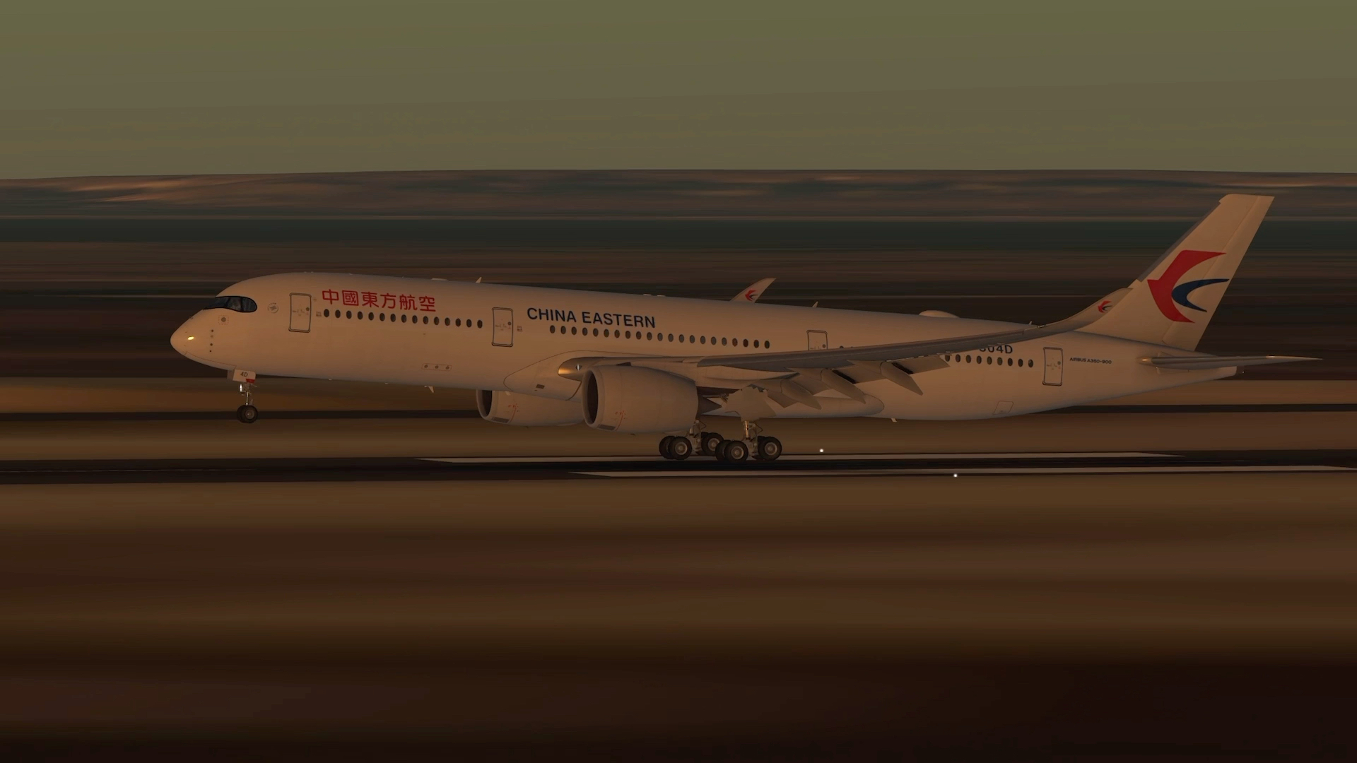 【infinite flight】中国东方航空a350降落 加拿大 丘吉尔机场(yyq/c