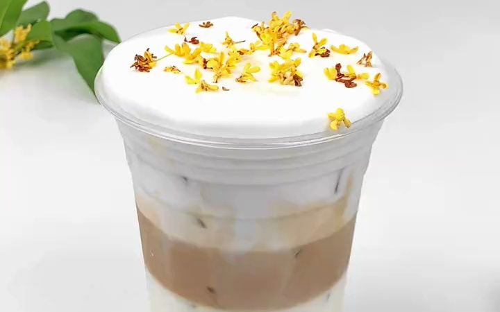 秋天的第一杯奶茶秋韵桂花香,秋意正浓