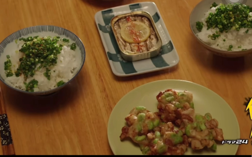 [图]【侠饭】小葱辛饭/沙丁鱼/炸物，黑帮大佬做的饭你敢吃吗？还挺好吃的！