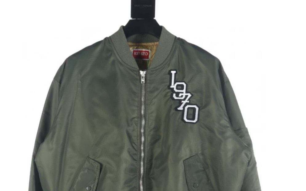 说一下高仿kenzo高田贤三23fw老虎头刺绣飞行服夹克外套