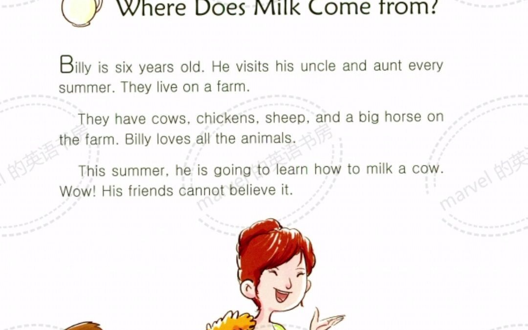 [图]ONE STORY A DAY FOR Early Readers，Where Does Milk Come from