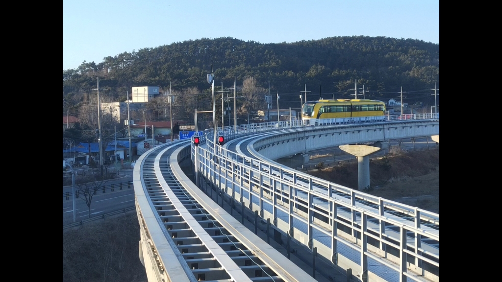 【韩国免费磁悬浮列车】仁川机场磁悬浮列车 全程pov