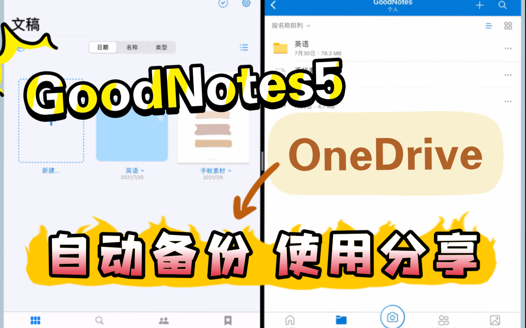 GoodNotes自动备份/OneDrive/iPad使用技巧/电子笔记哔哩哔哩bilibili