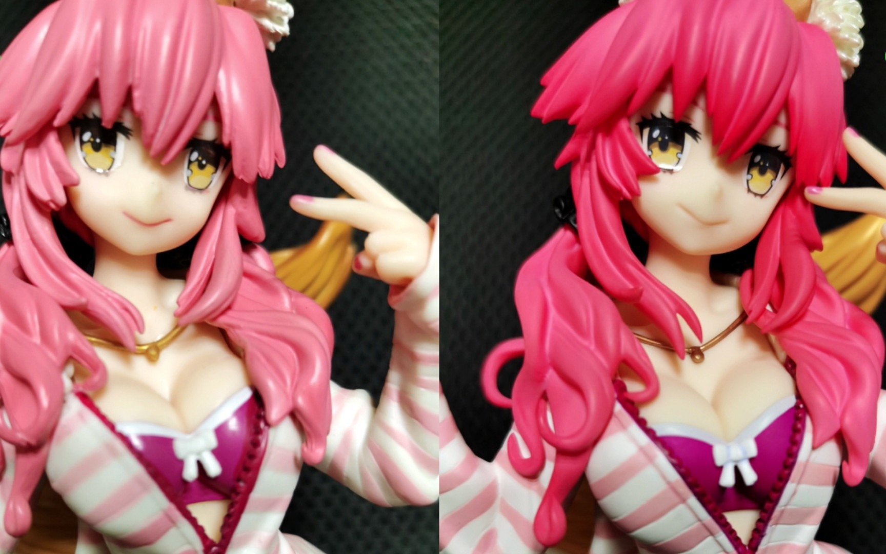 一百vs 六百!flare 玉藻前 私服手办 正仿版对比_哔哩哔哩_bilibili