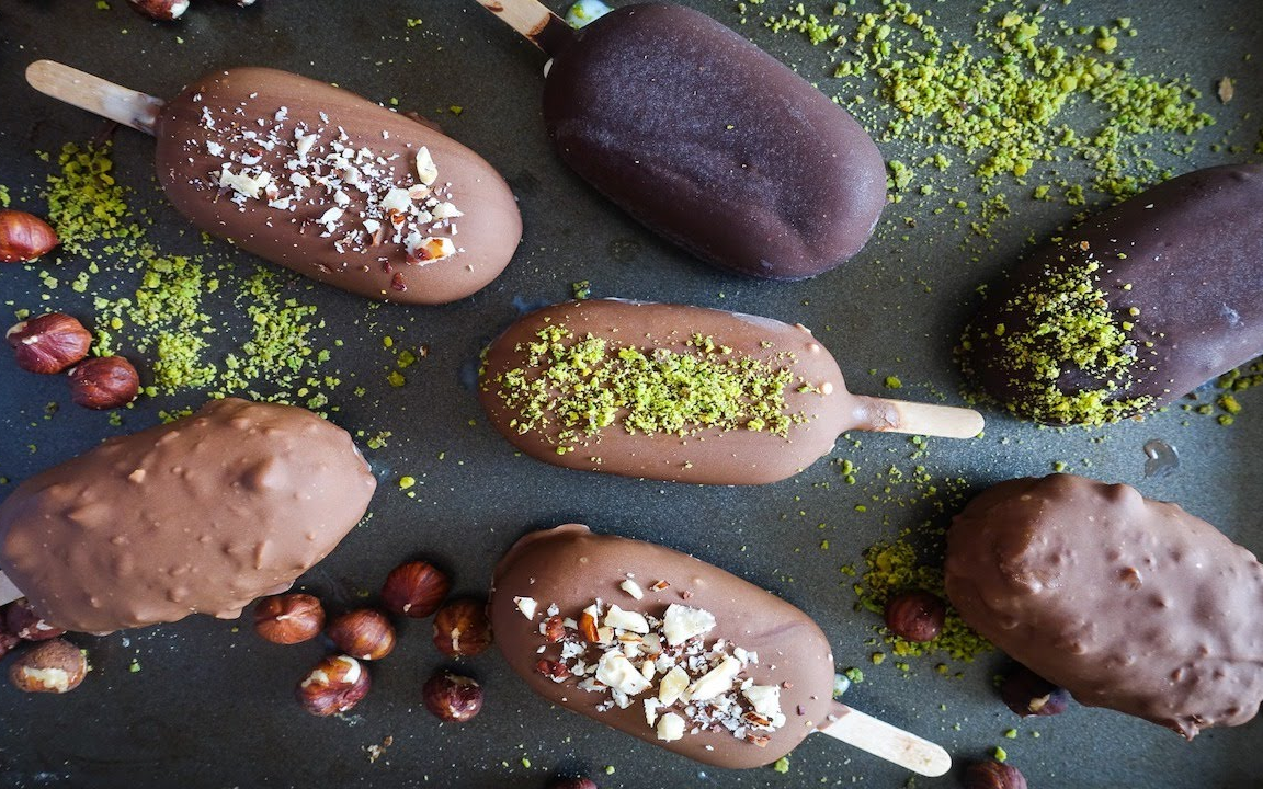 【mrs p】巧克力脆皮雪糕~|homemade magnum!chocolate ice-cream bar