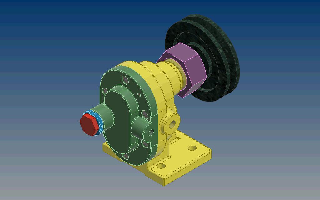 齿轮泵仿真动画