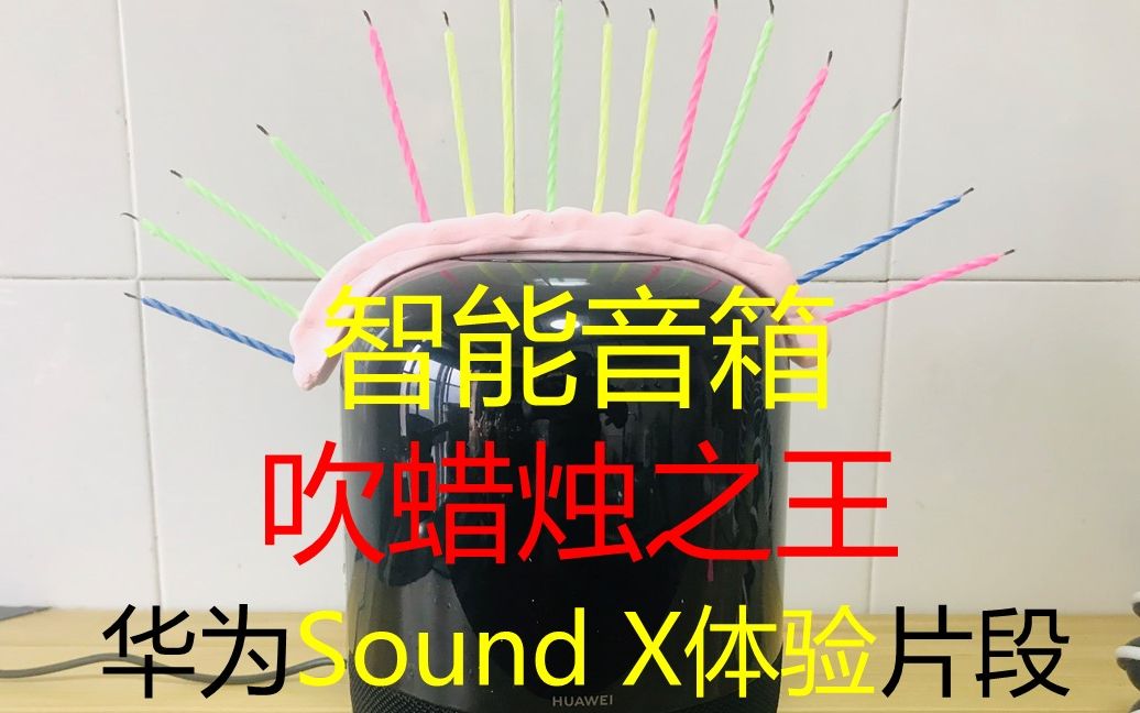 【4K】华为帝瓦雷合作~Sound X音箱吹蜡烛~智能音箱吹蜡烛之王哔哩哔哩bilibili