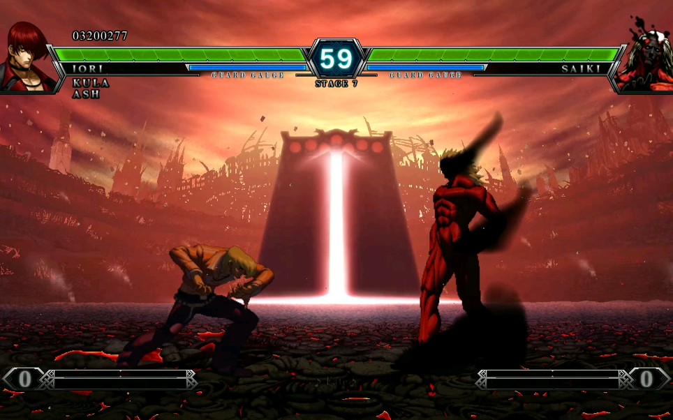 拳皇13手柄挑战一下最高难度最终boss渣水平