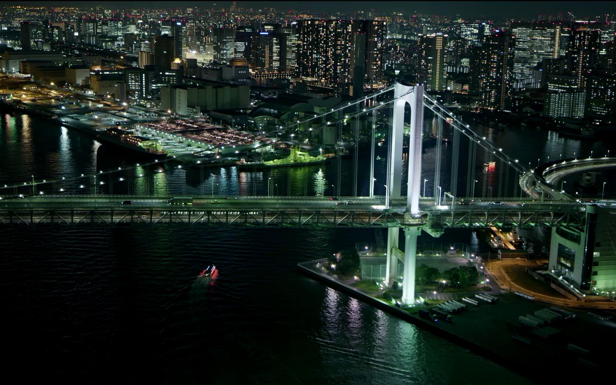 【4k】japan night aerials in 8k