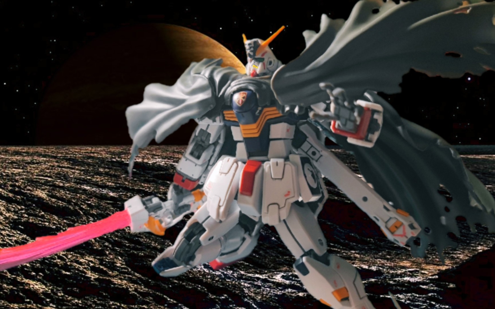 【性感拼装】rg海盗高达x1 小型机的细致入微 机动战士高达x十字先锋