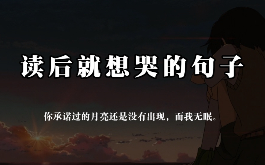 “20岁的酒,常从落日楼头喝到第二天凌晨,喝着喝着” | 读后就想哭的句子哔哩哔哩bilibili