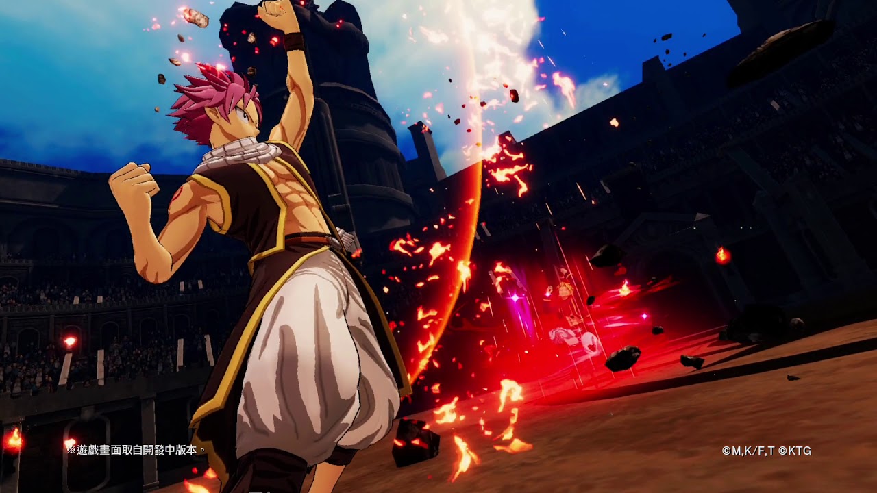 魔法×公会×rpg『fairy tail』:纳兹招式介绍「红莲火龙拳」_哔哩