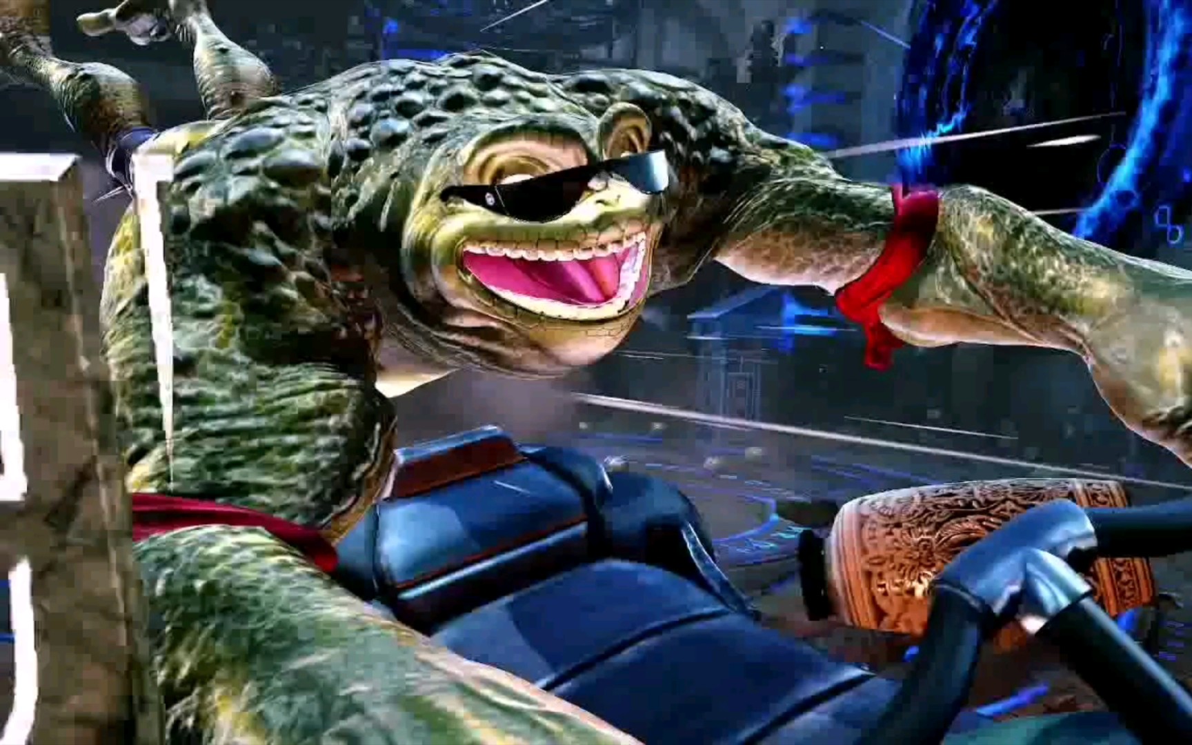 强壮调皮的忍者蛙暴打妖妮大姐