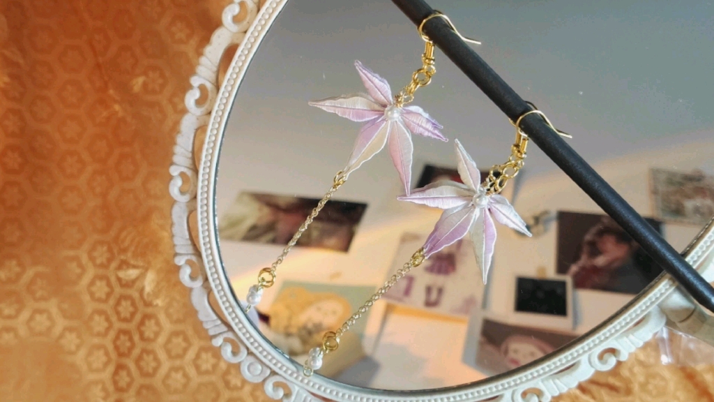 【缠花】一起来做一个简单好看的枫叶耳环吧!