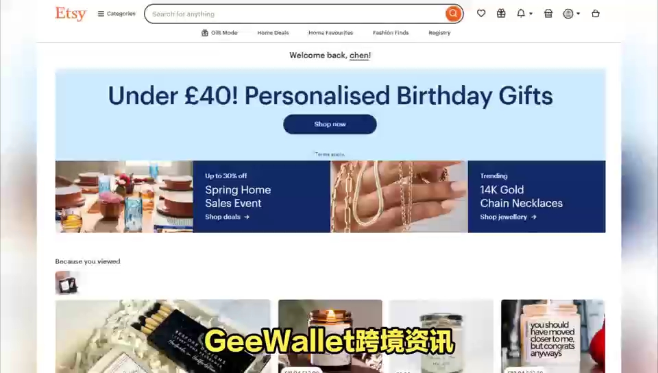 GeeWallet跨境资讯:Etsy店铺运营策略哔哩哔哩bilibili