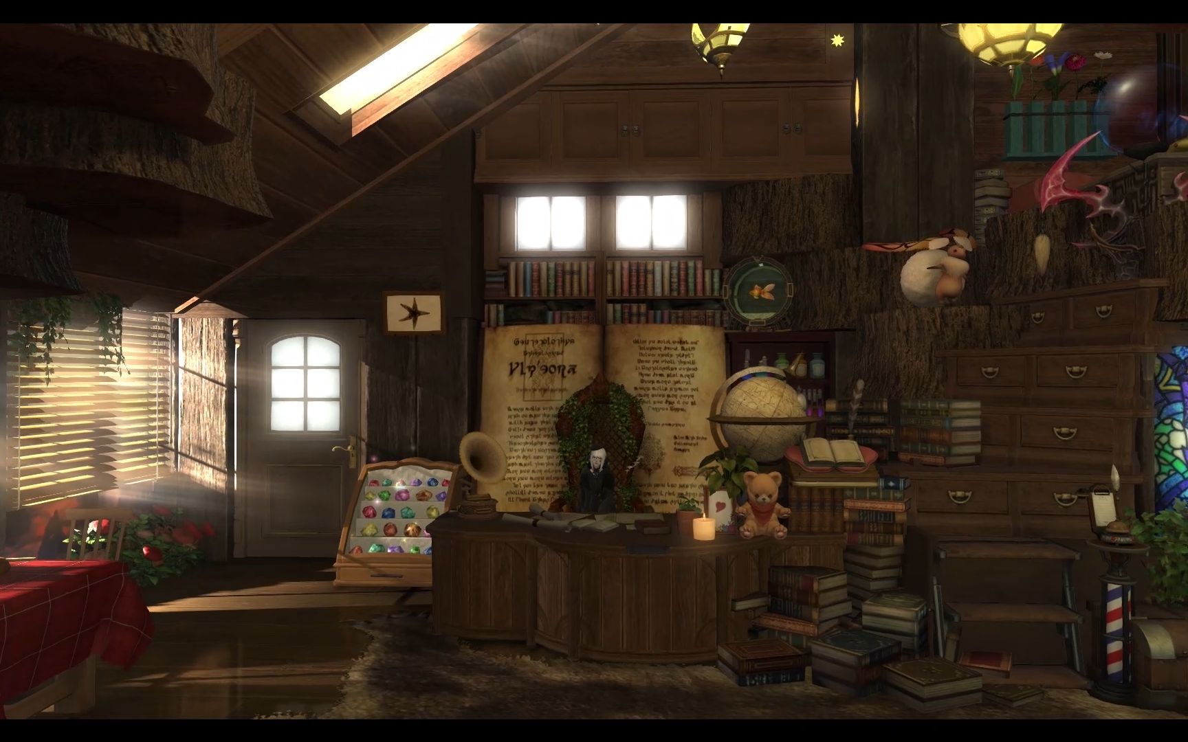 【ff14装修】黄昏落日魔女小木屋 半树屋 部队s房 无滤镜 自用存档