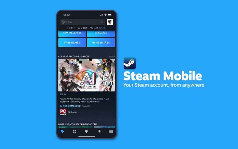 Steam手机应用今日推出,新增扫描二维码登录等功能