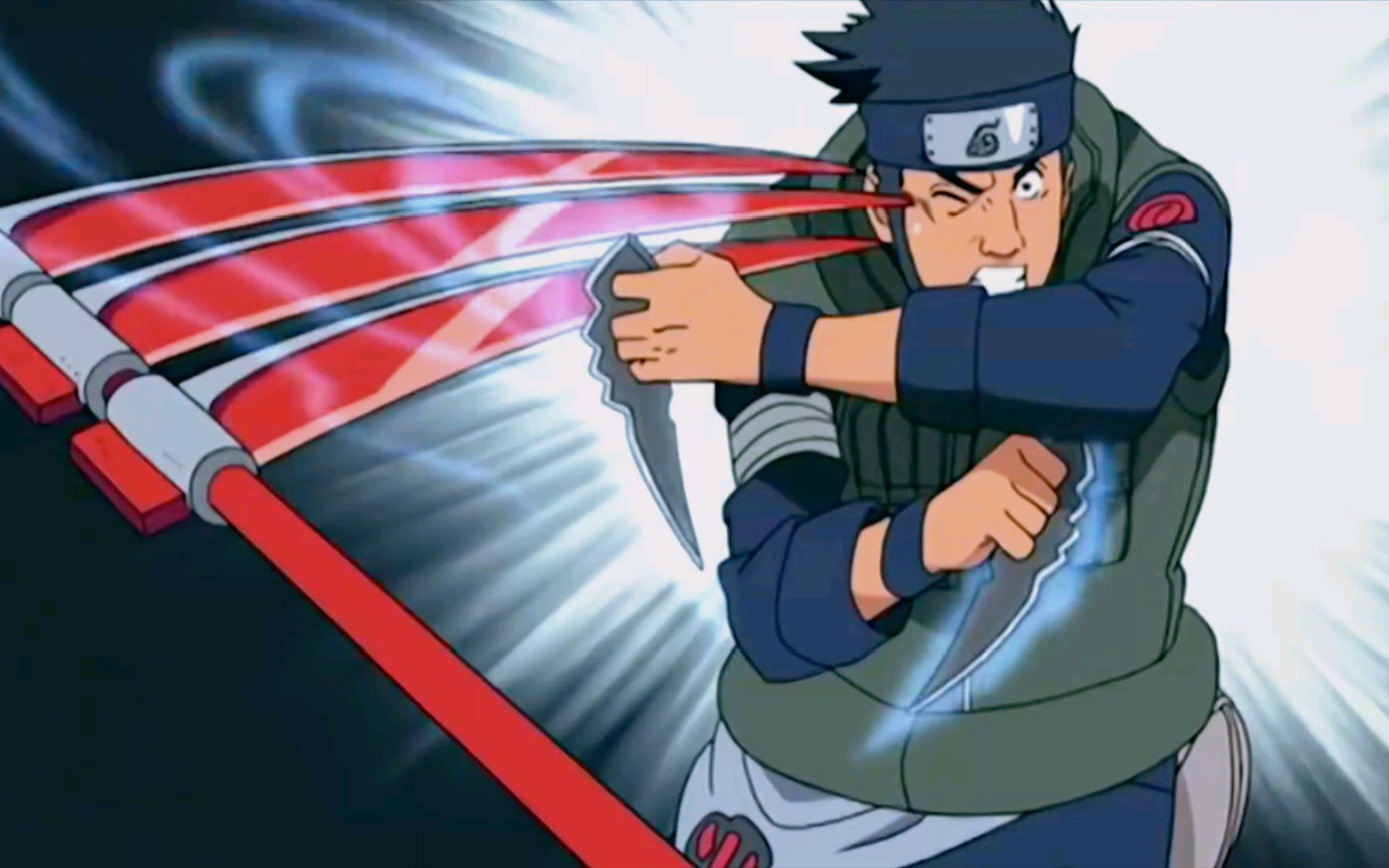 飞段的镰刀伤到啊斯玛,开启仪式.