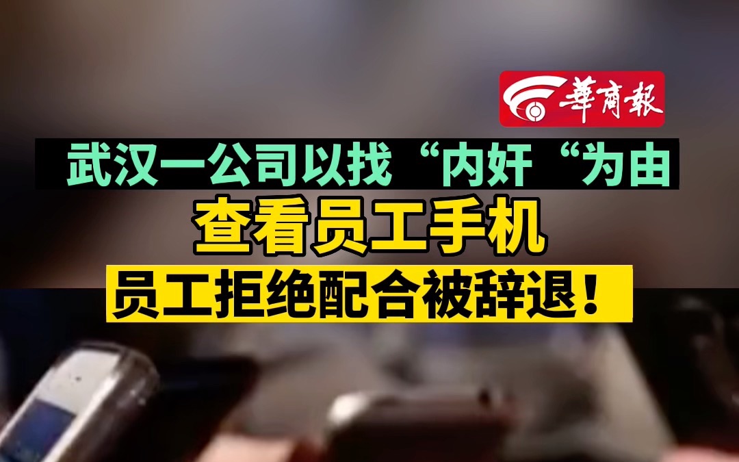 武汉一公司以找“内奸“为由 查看员工手机 员工拒绝配合被辞退!哔哩哔哩bilibili