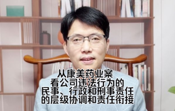 【法律三人行】从康美药业案看公司违法行为的民事、行政和刑事责任的层级协调和责任衔接哔哩哔哩bilibili