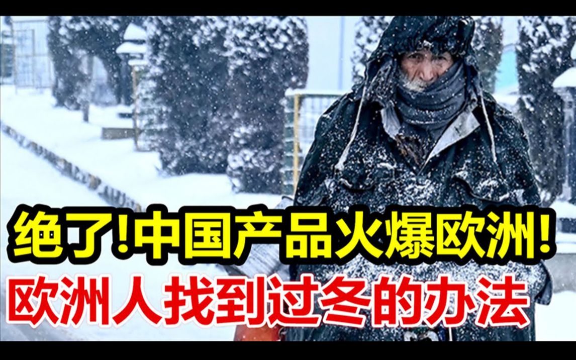 绝了、中国产品火爆欧洲、欧洲人找到过冬的办法、哔哩哔哩bilibili