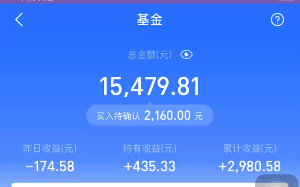 9月24号收益174,割韭菜了,蚂蚁金服基金买入2000哔哩哔哩bilibili