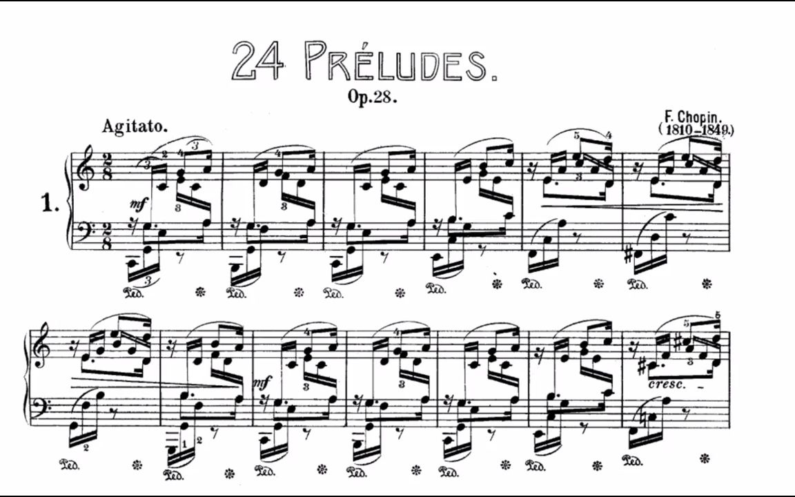 [图]【钢琴】肖邦 - 24首前奏曲 Op.28 Frédéric Chopin - 24 Preludes Op.28