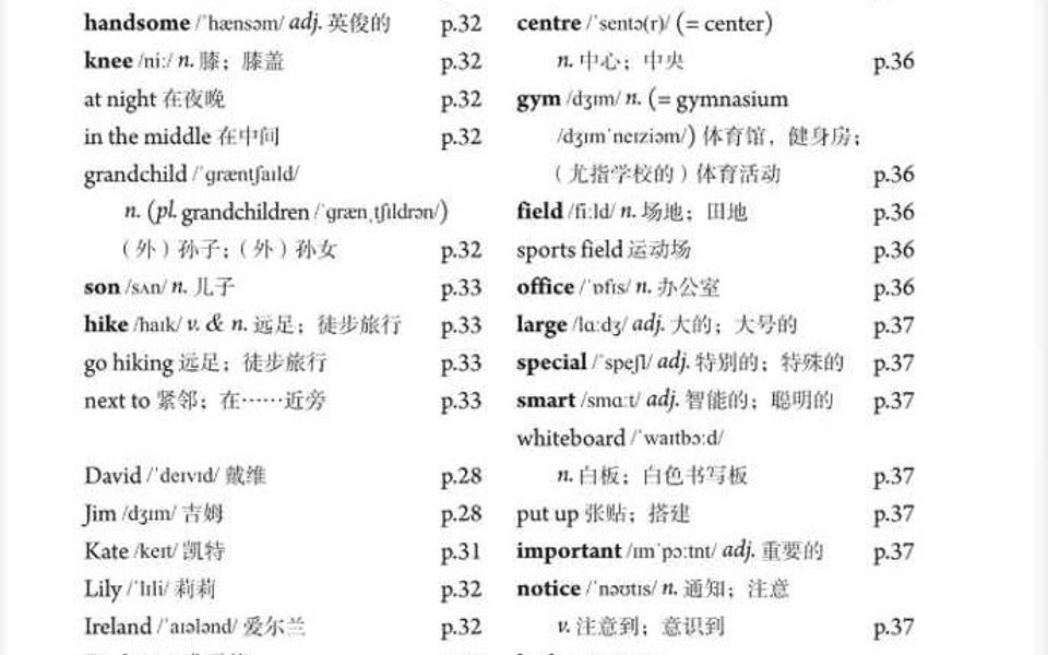 2024新人教初中英语七上Unit 3单词跟读哔哩哔哩bilibili