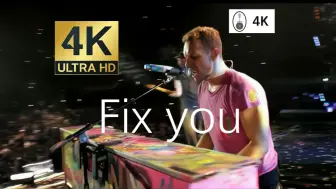 Video herunterladen: 【4k修复，治愈现场】Fix you（2012巴黎）-Coldplay酷玩乐队-Mylo Xyloto(彩绘人生)2012巡回演唱会