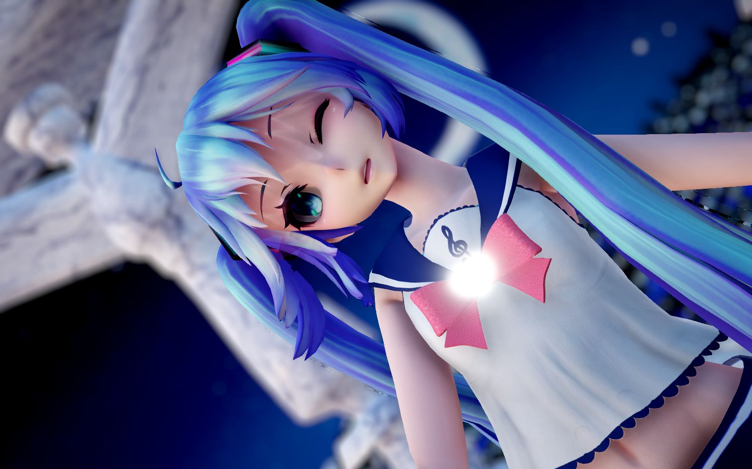 【mmd/60fps】miku双马尾×恋爱循环