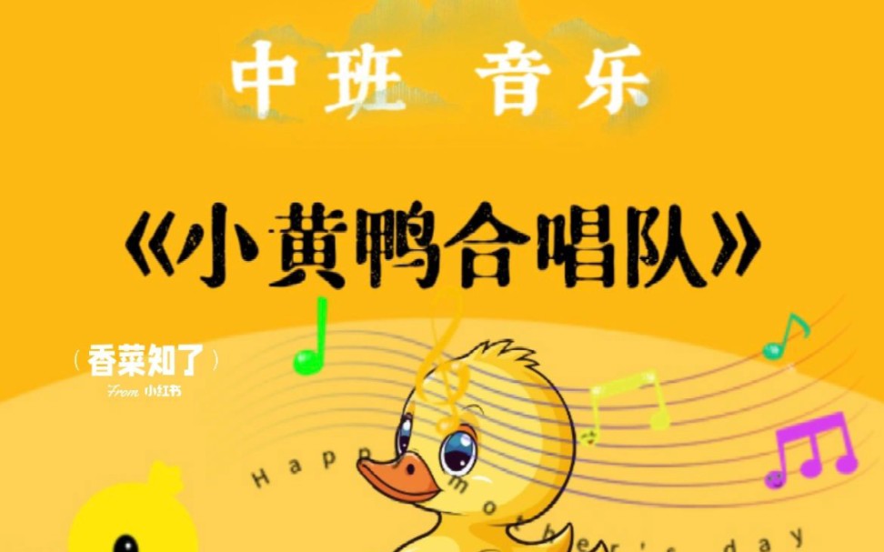 丫丫学语幼儿园公开课《小黄鸭合唱队》