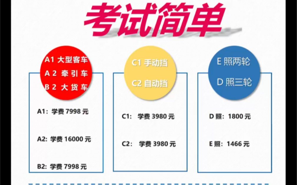 爱民驾校专业培训a1,a2,b1,b2,c1,c2,C6,D,E,F驾照哔哩哔哩bilibili