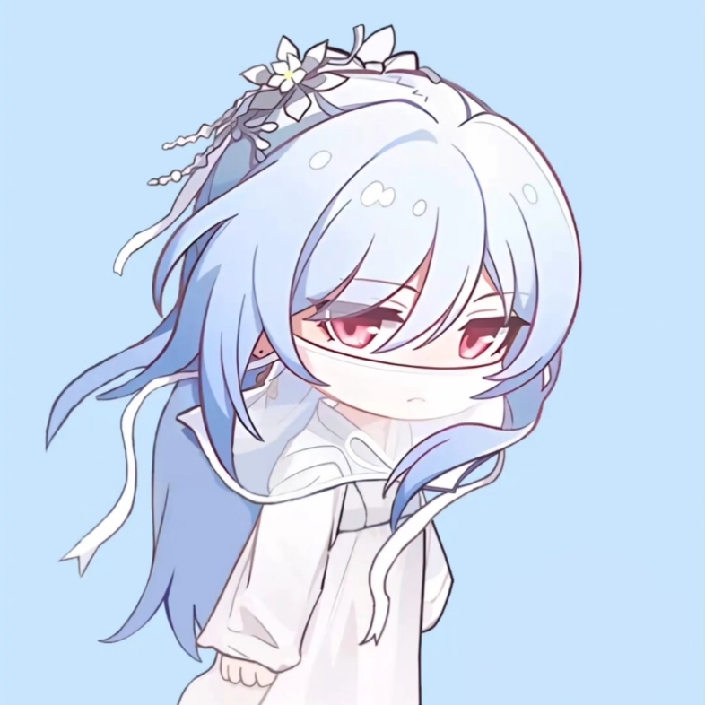 大佬补画的镜流大月卡,当头像感觉不错